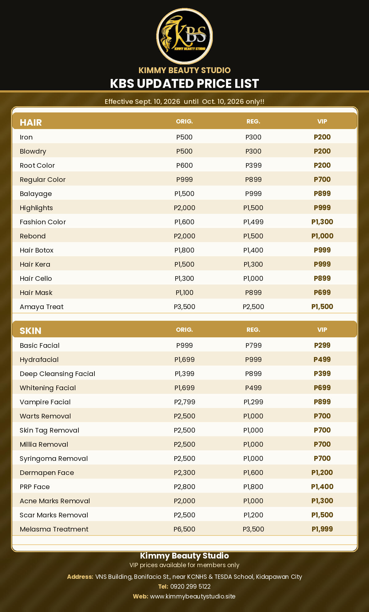 Updated pricelist1
